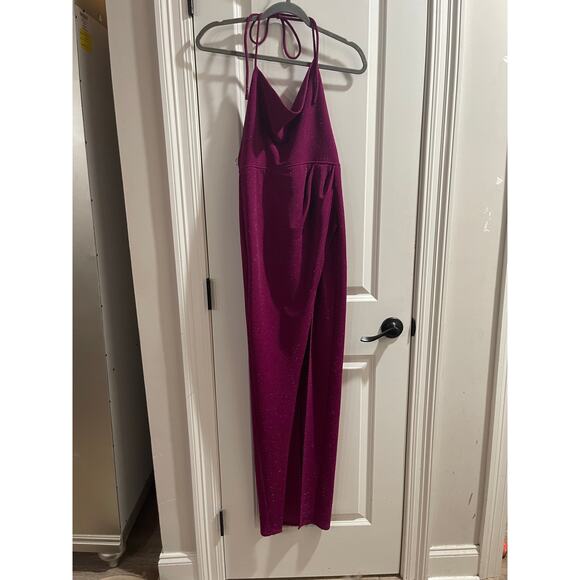 Michael Costello x REVOLVE Semira Halter Gown - Magenta - EUC - XS - Picture 4 of 8
